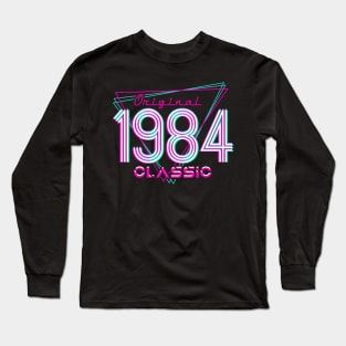 Born In 1984 Throwback Birthday Long Sleeve T-Shirt